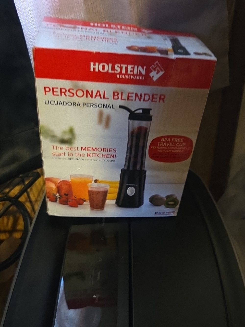 Holstein Personal Blender - Black Travel Cup Included